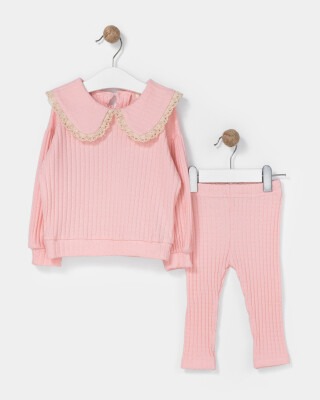 Wholesale Baby Girls 2-Piece Tracksuit Set 9-24M Bupper Kids 1053-23937 Pink