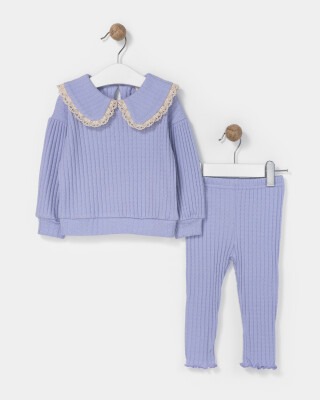 Wholesale Baby Girls 2-Piece Tracksuit Set 9-24M Bupper Kids 1053-23937 Lilac