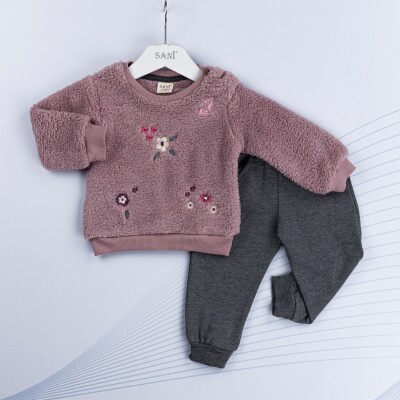 Wholesale Baby Girls 2-Piece Tracksuit Set 9-24M Sani 1068-6972 - Sani