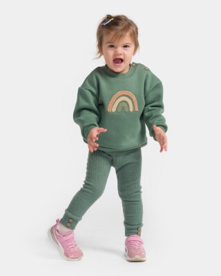 Wholesale Baby Girls 2-Piece Tracksuit Set Set 9-24M Bupper Kids 1053-23511 Green