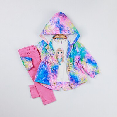 Wholesale Baby Girls 3-Piece Raincoat, Pants and Body Set 9-24M - Miss Lore (1)