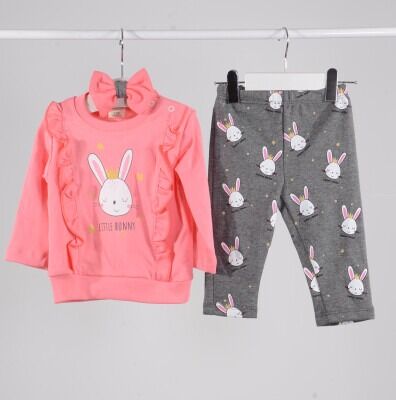 Wholesale Baby Girls 3-Piece Set 6-12M Serkon Baby&Kids 1084-M1798 Vermilon