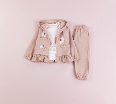 Wholesale Baby Girls 3-Piece Tracksuit Set 9-24M BabyRose 1002-7742 - Babyrose (1)