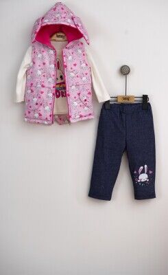 Wholesale Baby Girls 3-Piece Vest Pants and Long Sleeve T-Shirt 6-18M Lummy Baby 2010-9077 - Lummy Baby (1)
