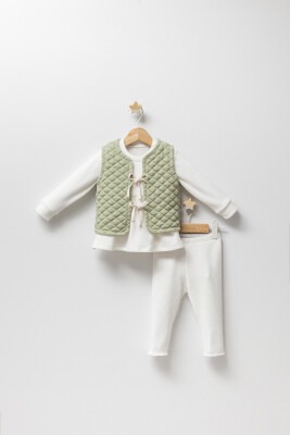 Wholesale Baby Girls 3-Piece Vest Set 9-24M Tongs 1028-4904 - Tongs