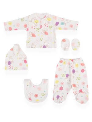 Wholesale Baby Girls 5-Piece Newborn Set 0-3M Bebitof 2020-20084 - Bebitof