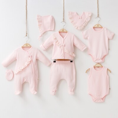 Wholesale Baby Girls 8-Piece Newborn Set 0-3M Minizeyn 2014-2001 - Minizeyn