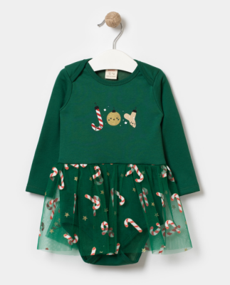 Wholesale Baby Girls Christmas Dress 6-18M Bupper Kids 1053-23999 - Bupper Kids