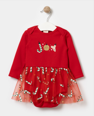 Wholesale Baby Girls Christmas Dress 6-18M Bupper Kids 1053-23999 - Bupper Kids (1)