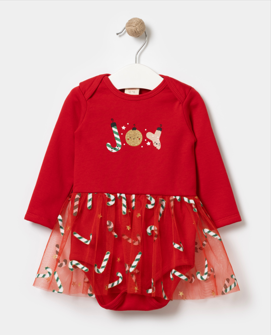 Wholesale Baby Girls Christmas Dress 6-18M Bupper Kids 1053-23999 - 2