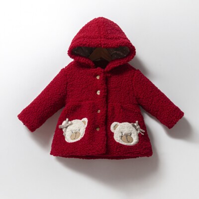 Wholesale Baby Girls Coats 9-24M Cumino 1014-CMN3368 Red