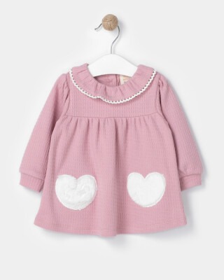Wholesale Baby Girls Dress 6-18M Bupper Kids 1053-23928 Blanced Almond
