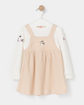 Wholesale Baby Girls Dress 6-18M Bupper Kids 1053-23954 Beige