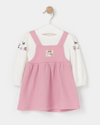Wholesale Baby Girls Dress 6-18M Bupper Kids 1053-23954 Blanced Almond