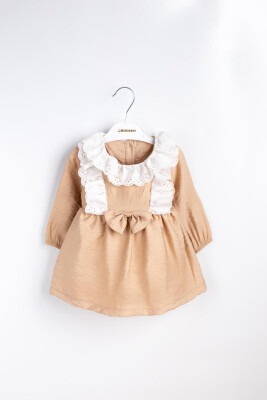 Wholesale Baby Girls Dress 6-18M Minicorn 2018-2335 Beige