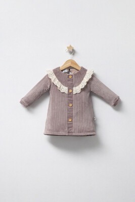Wholesale Baby Girls Dress 6-24M Tongs 1028-3868 Brown