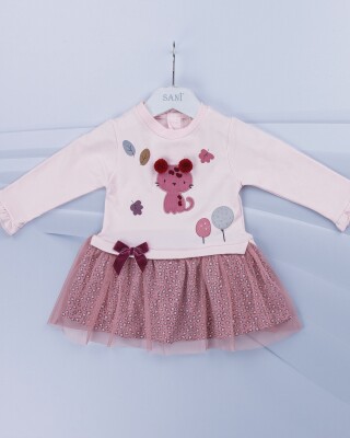 Wholesale Baby Girls Dress 9-24M Sani 1068-6896 Light Pink