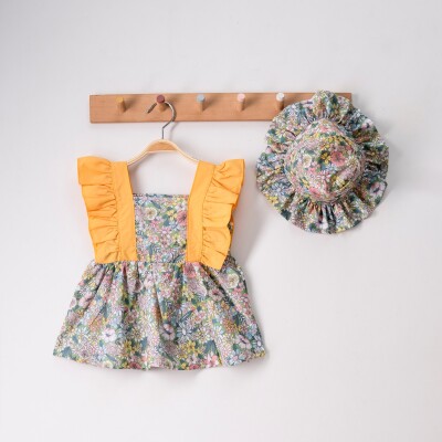 Wholesale Baby Girls Dress and Hat Set 9-24M Tofigo 2013-7313 - Tofigo (1)