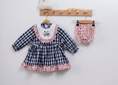 Wholesale Baby Girls Dress Set 9-24M Tofigo 2013-9010 Navy 