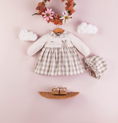 Wholesale Baby Girls Dress with Hat 3-12M BabyRose 1002-4368 - Babyrose