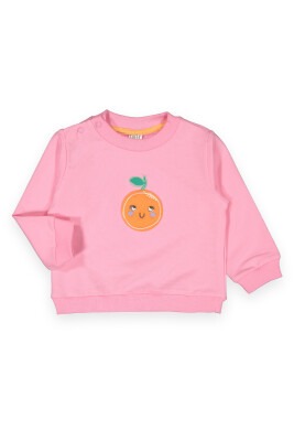 Wholesale Baby Girls Embroidered Sweat 6-18M Tuffy 1099-10 Pink