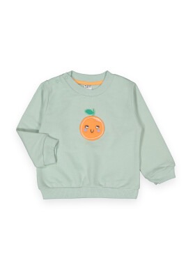 Wholesale Baby Girls Embroidered Sweat 6-18M Tuffy 1099-10 Nile Green