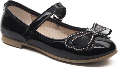 Wholesale Baby Girls Flat Shoe 21-25EU Minican 1060-HY-B-7023 Glossy Black