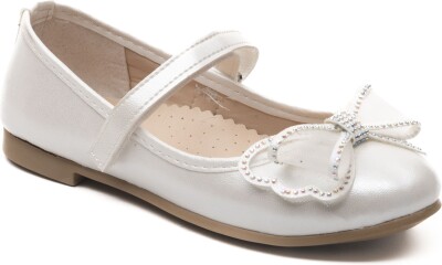 Wholesale Baby Girls Flat Shoe 21-25EU Minican 1060-HY-B-7023 Ecru