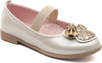 Wholesale Baby Girls Flat Shoe 21-25EU Minican 1060-WTE-B-198 Ecru