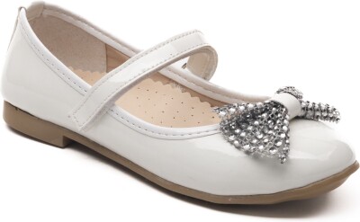 Wholesale Baby Girls Flat Shoes 21-25EU Minican 1060-HY-B-7025 Bright White