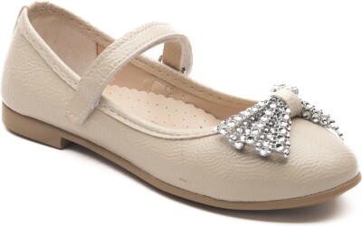 Wholesale Baby Girls Flat Shoes 21-25EU Minican 1060-HY-B-7025 Cream