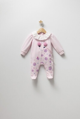 Wholesale Baby Girls Jumpsuit 0-3M Tongs 1028-4390 Pink
