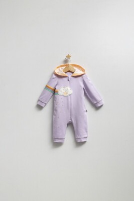 Wholesale Baby Girls Jumpsuit 0-9M Tongs 1028-4381 Lilac