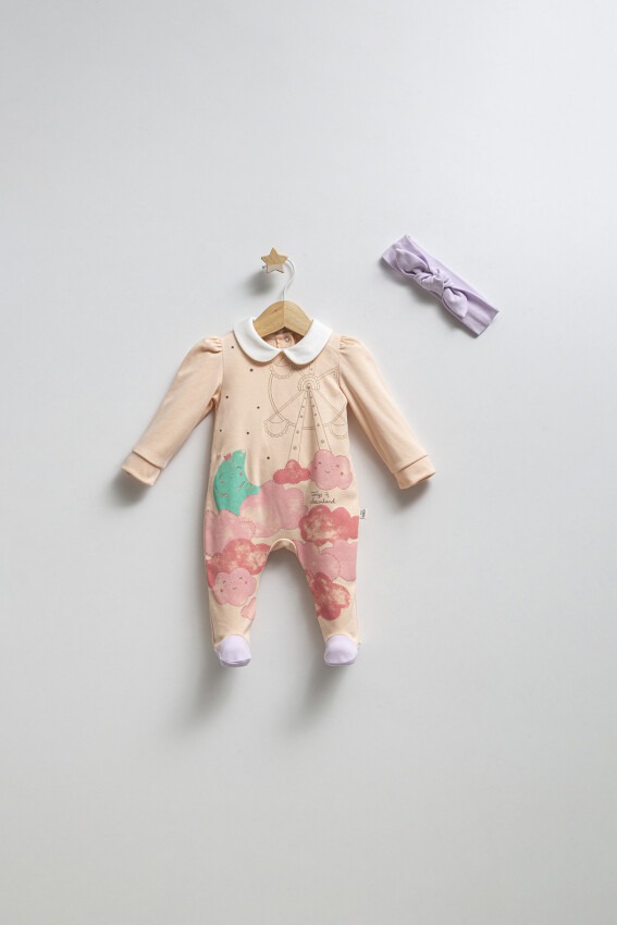 Wholesale Baby Girls Jumpsuit Set 0-3M Tongs 1028-4380 - 2