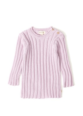 Wholesale Baby Girls Knitwear Ribbed Sweater 12-36M Patique 1061-121064 Gray