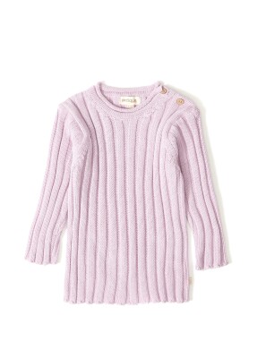 Wholesale Baby Girls Knitwear Ribbed Sweater 12-36M Patique 1061-121064 Lilac