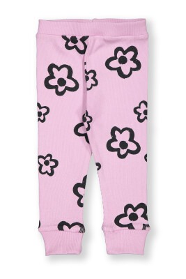 Wholesale Baby Girls Leggings with Flower Printed 6-24M Divonette 1023-2180-1 - Divonette (1)