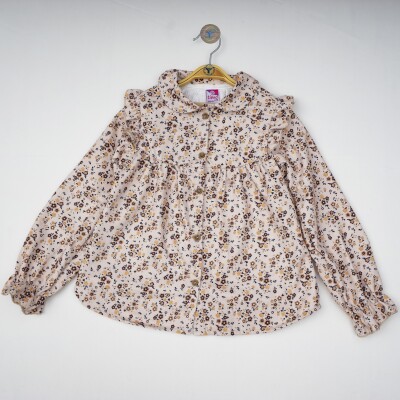Wholesale Baby Girls Long Sleeve Shirt 6-24M Timo 1018-T4KDÜ012223251 - Timo