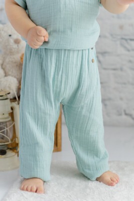 Wholesale Baby Girls Muslin Pants 6-48M Zeyland 1070-232M2BJZ01 Mint Green 