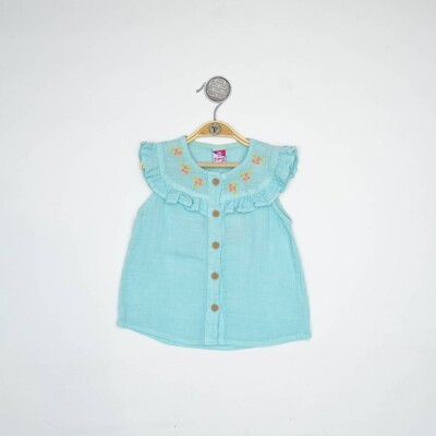 Wholesale Baby Girls Muslin Shirt 6-24M Timo 1018-TKDÜ012228611 - Timo (1)