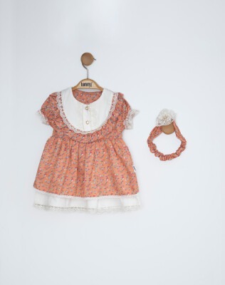 Wholesale Baby Girls Patterned Dress 3-12M Lummy Baby 2010-5125 - Lummy Baby (1)