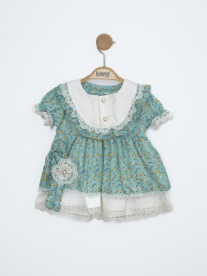 Wholesale Baby Girls Patterned Dress 3-12M Lummy Baby 2010-5125 - Lummy Baby