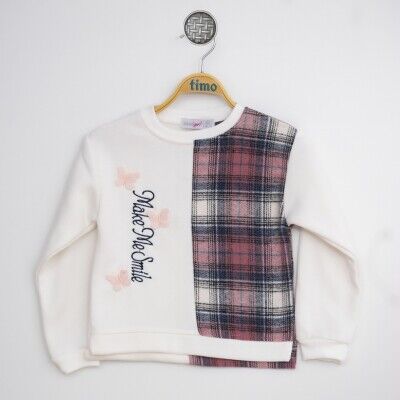 Wholesale Baby Girls Plaid Sweat 6-24M Timo 1018-T4KDÜ012222201 - Timo
