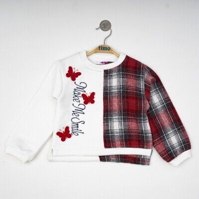 Wholesale Baby Girls Plaid Sweat 6-24M Timo 1018-T4KDÜ012222201 - Timo (1)