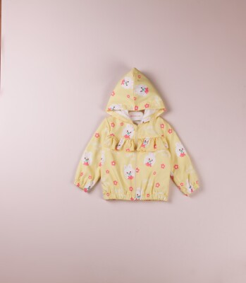 Wholesale Baby Girls Printed Raincoat 9-24M BabyRose 1002-8428 Yellow