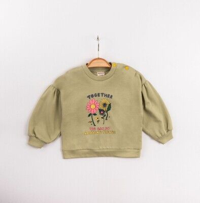 Wholesale Baby Girls Printed Sweat 6-24M Divonette 1023-4437-1 - Divonette