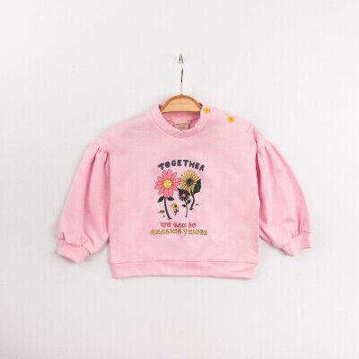 Wholesale Baby Girls Printed Sweat 6-24M Divonette 1023-4437-1 - Divonette (1)