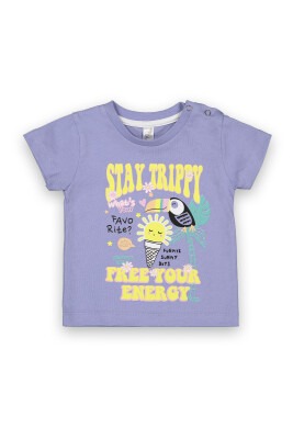 Wholesale Baby Girls Printed T-Shirt 6-18M Difa 1078-16005 - Difa