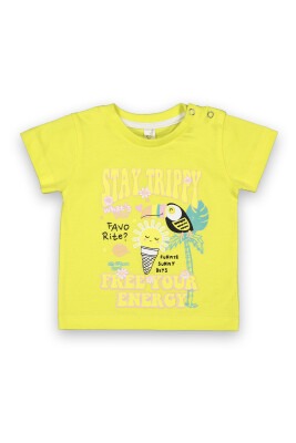 Wholesale Baby Girls Printed T-Shirt 6-18M Difa 1078-16005 Yellow