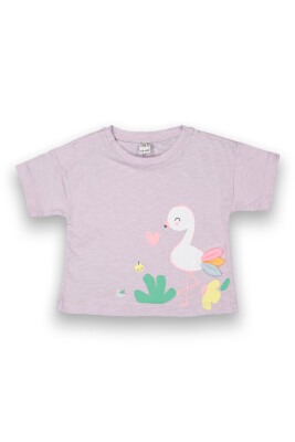 Wholesale Baby Girls Printed T-Shirt 6-18M Tuffy 1099-9004 - Tuffy (1)
